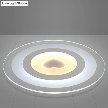 DecorBites™ Lámpara de techo empotrada ultrafina de acrílico transparente - Lámpara LED empotrada sencilla para sala de estar 