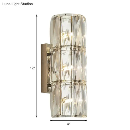 DecorBites™ Clear Crystal Linear Wall Light Fixture - Modernist 2/3/4 Lights Sconce for Dining Room
