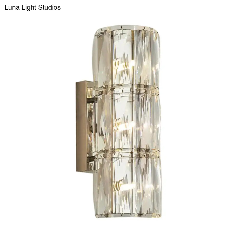 DecorBites™ Clear Crystal Linear Wall Light Fixture - Modernist 2/3/4 Lights Sconce for Dining Room