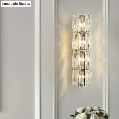 DecorBites™ Clear Crystal Linear Wall Light Fixture - Modernist 2/3/4 Lights Sconce for Dining Room