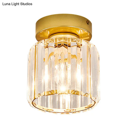 DecorBites™ DecorBites™ Clear Crystal Semi Flush Mount Modern Ceiling Light for Hallway