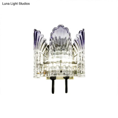 DecorBites™ Clear Crystal Wall Sconce - Modern 2-Light Fixture for Living Room