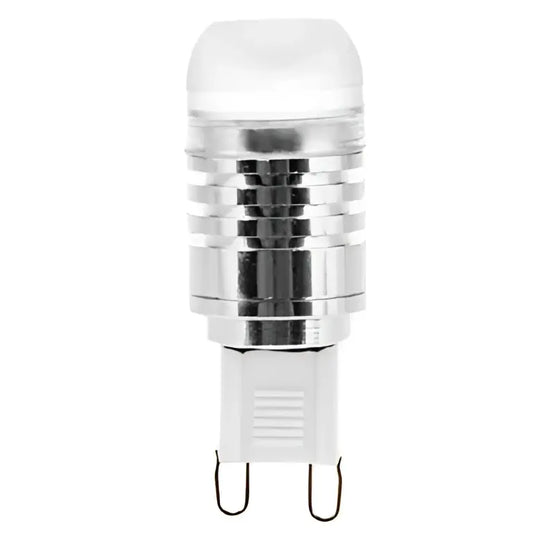 Clear cylindrical led 3w cob bulb with metallic base and two prongs for living room lighting decorbites g9 led