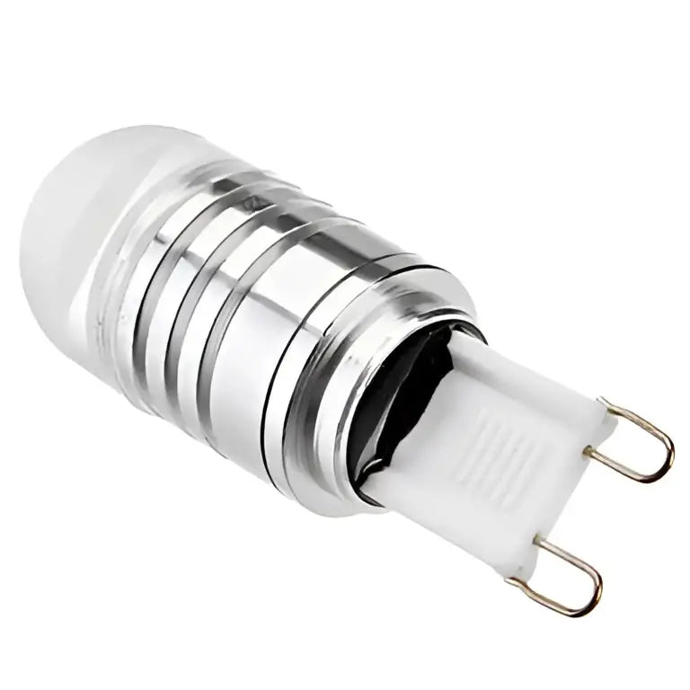 Silver and white decorbites g9 led 3w cob bulb with frosted glass dome for living room lighting decor