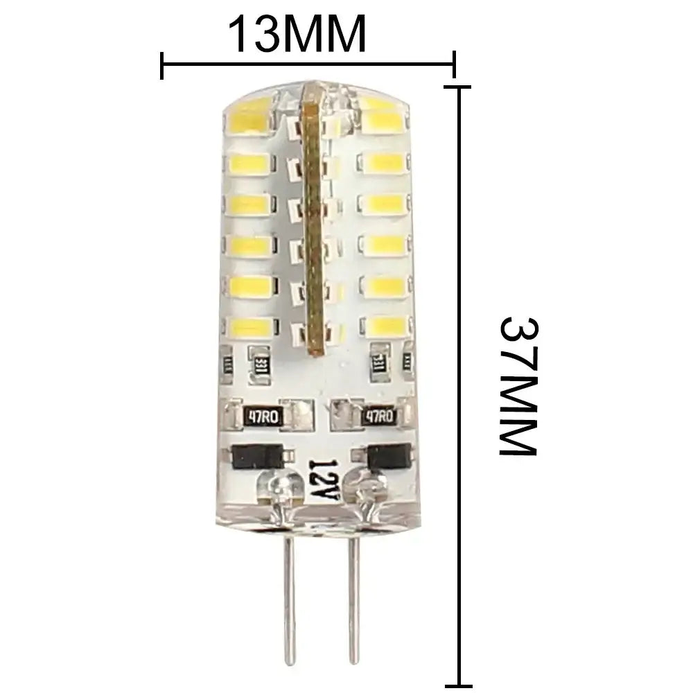 Clear cylindrical led bulb 4w 3014smd with yellow leds on white board decorbites g4 led spotlight for kitchen use