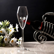 Clear diamond glass champagne flute with a faceted diamond-shaped centerpiece ideal for dining room stemware decorbites clear diamond