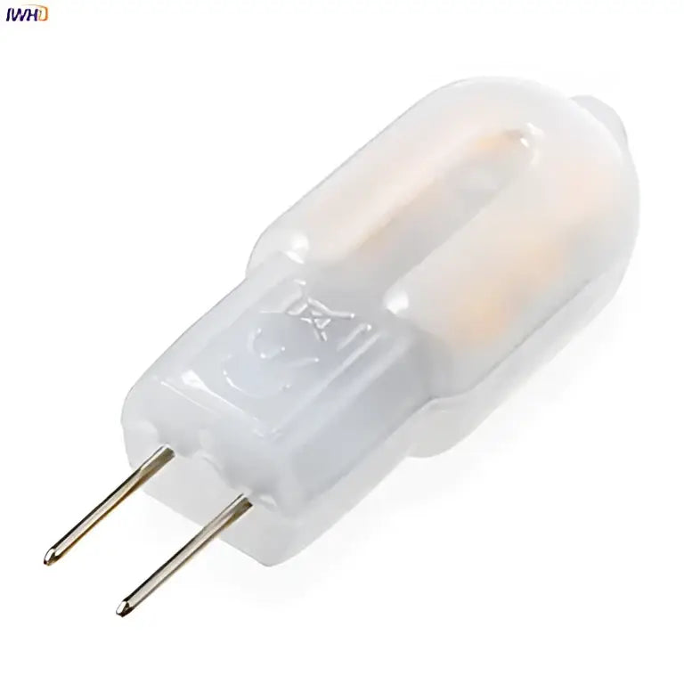 Clear plastic led g4 bulb with two metallic pins included in 10pcs 2w led decorbites led set for kitchen chandeliers