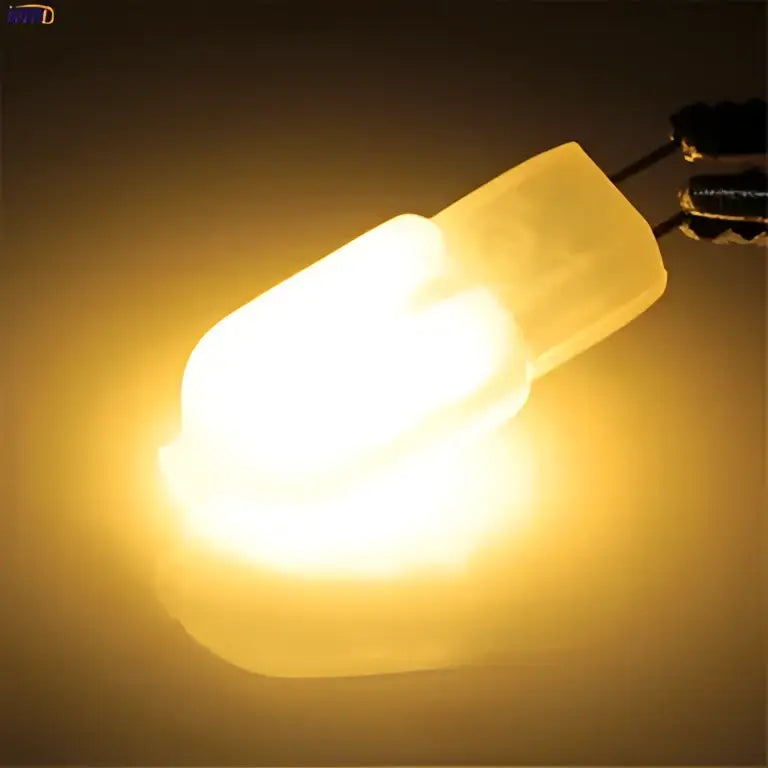 Warm white 10pcs 2w led g4 bulbs with frosted glass and metallic base ideal for kitchen chandeliers by decorbites led