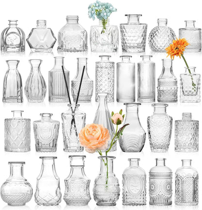 Clear Glass Bud Vase Bulk Set - United States - Vase
