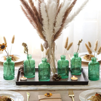 Clear Glass Bud Vases Set - 12 Pieces - Vase