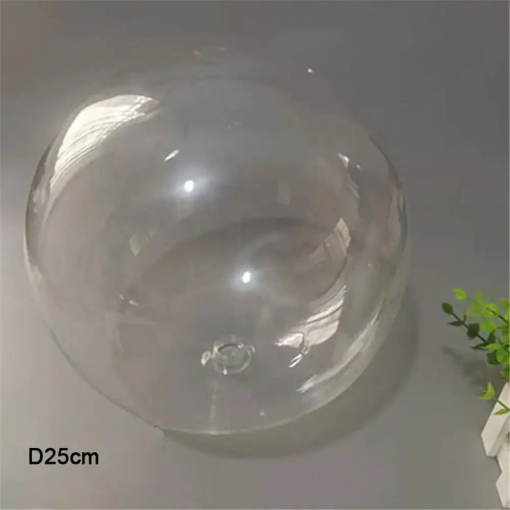 Clear glass pendant lamp shade sphere with 25cm diameter for dining room by decorbites clear glass decor