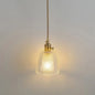 Clear Glass Pendant Lighting Fixture with Simplicity Shaded Hanging Light