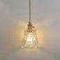 Clear Glass Pendant Lighting Fixture with Simplicity Shaded Hanging Light