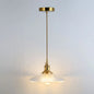 Clear Glass Pendant Lighting Fixture with Simplicity Shaded Hanging Light