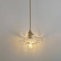 Clear Glass Pendant Lighting Fixture with Simplicity Shaded Hanging Light