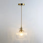 Clear Glass Pendant Lighting Fixture with Simplicity Shaded Hanging Light