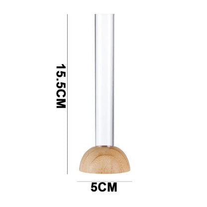 Clear Plastic Test Tube Vase for Home Decor - 1Set - Vase