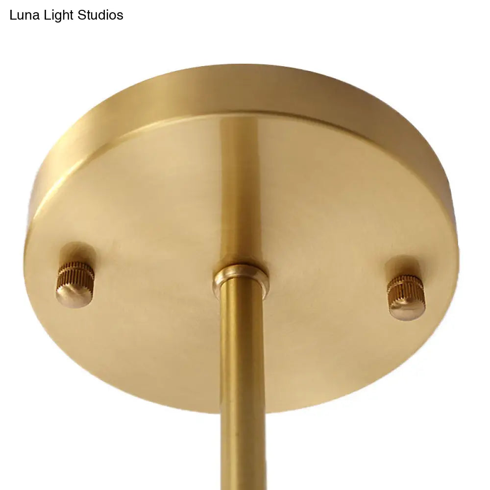 DecorBites™ Clear/White Bubble Island Light Fixture with Post Modern Glass Shade - 6 Bulbs Hanging Light