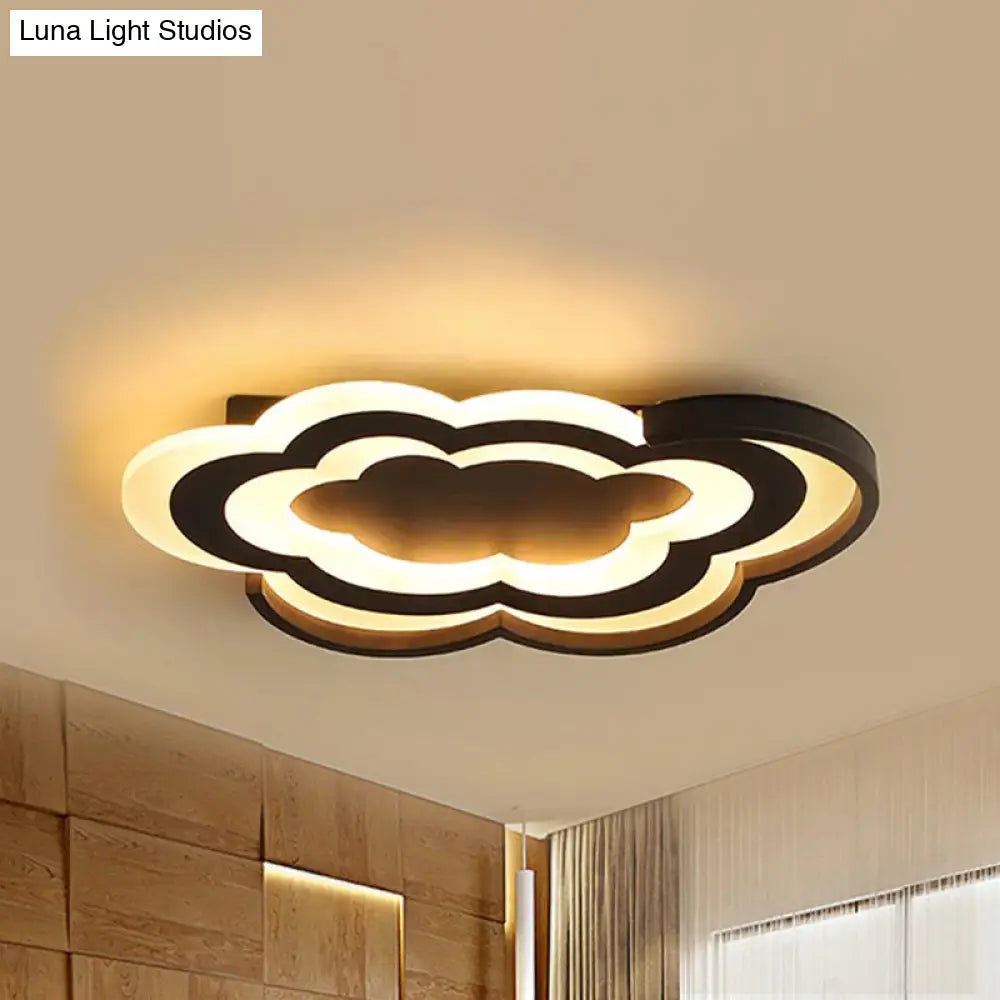 DecorBites™ Cloud Kindergarten LED Flushmount Light with Eye-Caring Acrylic Cover