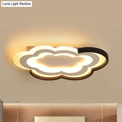 DecorBites™ Cloud Kindergarten LED Flushmount Light with Eye-Caring Acrylic Cover
