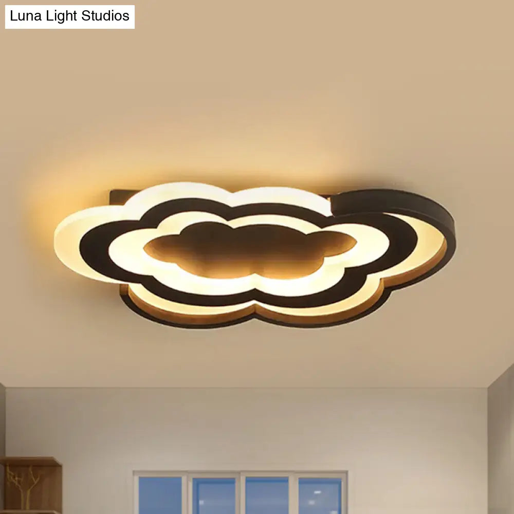 DecorBites™ Cloud Kindergarten LED Flushmount Light with Eye-Caring Acrylic Cover
