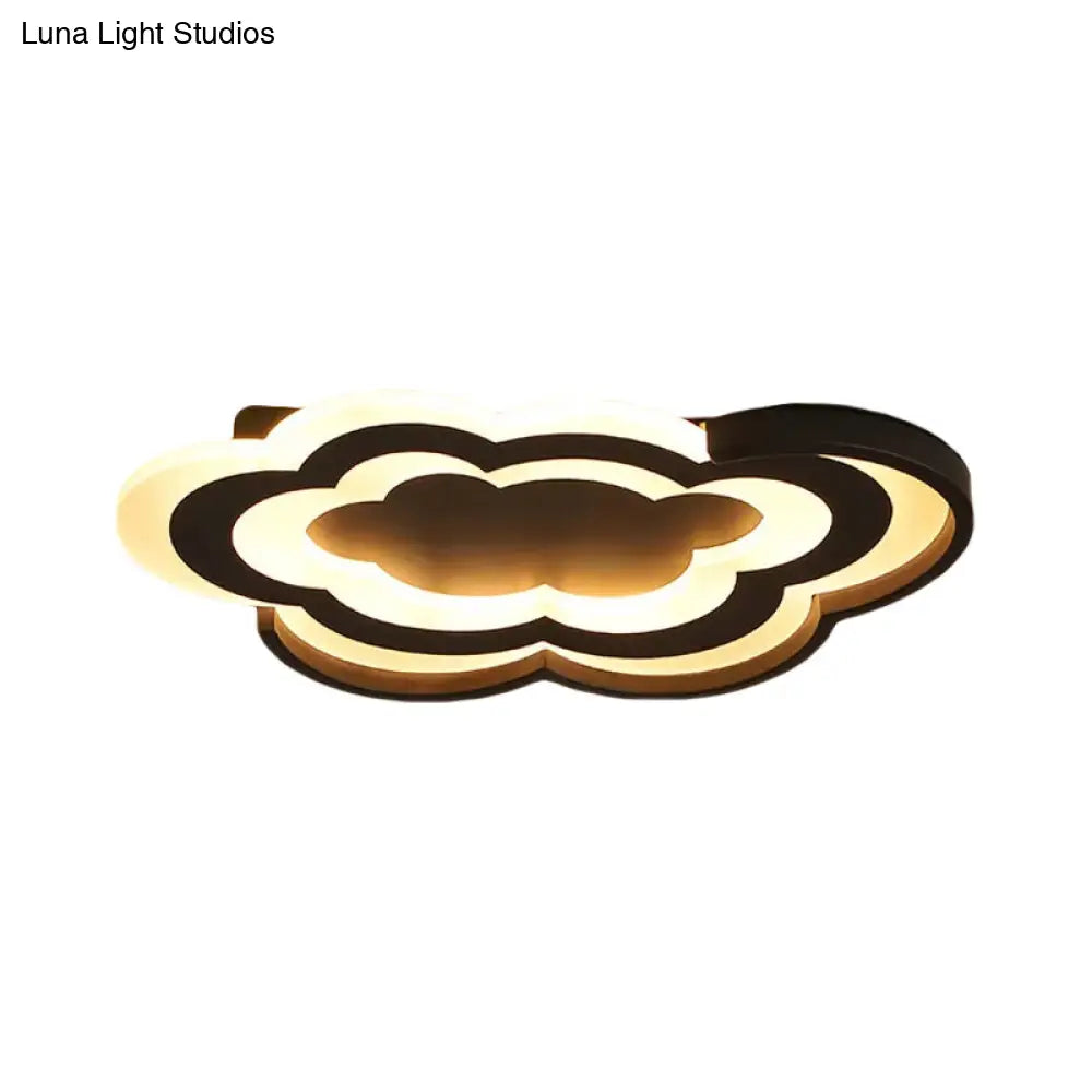 DecorBites™ Cloud Kindergarten LED Flushmount Light with Eye-Caring Acrylic Cover