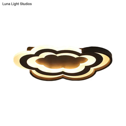 DecorBites™ Cloud Kindergarten LED Flushmount Light with Eye-Caring Acrylic Cover