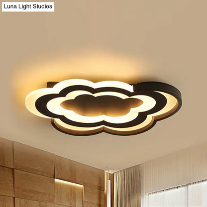 DecorBites™ Cloud Kindergarten LED Flushmount Light with Eye-Caring Acrylic Cover