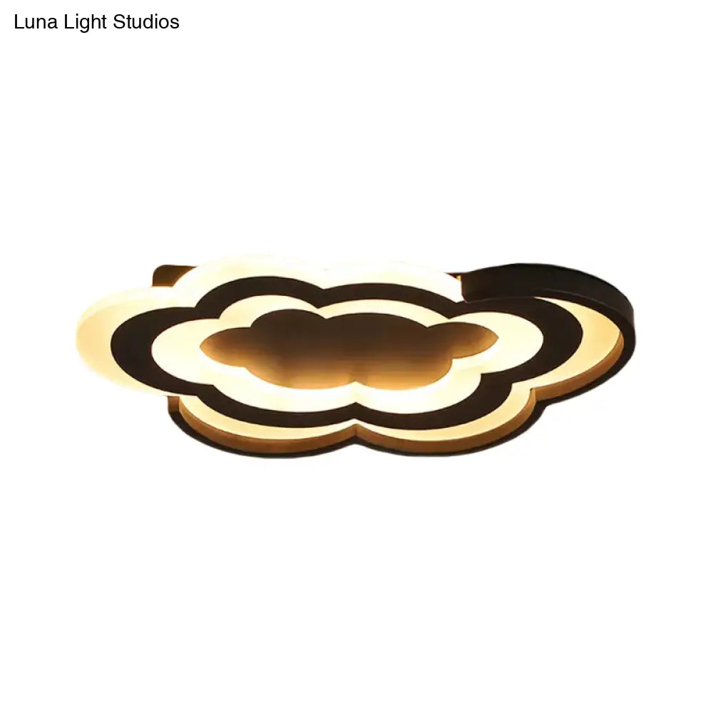DecorBites™ Cloud Kindergarten LED Flushmount Light with Eye-Caring Acrylic Cover
