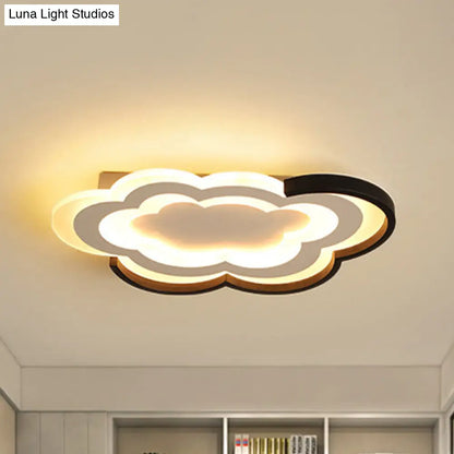DecorBites™ Cloud Kindergarten LED Flushmount Light with Eye-Caring Acrylic Cover