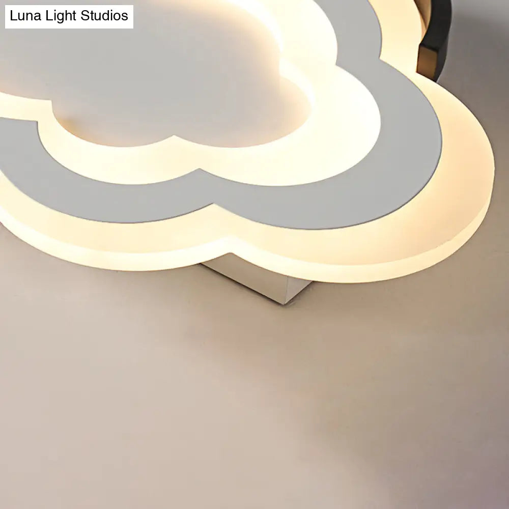DecorBites™ Cloud Kindergarten LED Flushmount Light with Eye-Caring Acrylic Cover