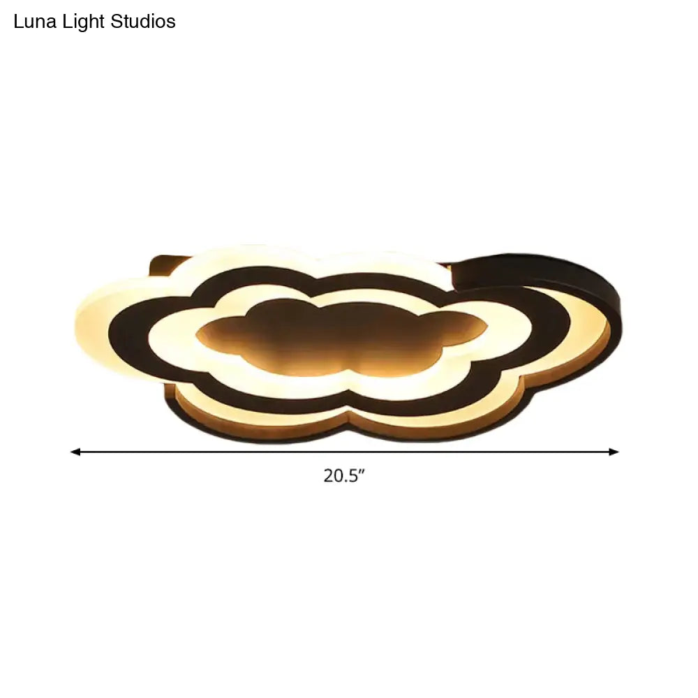 DecorBites™ Cloud Kindergarten LED Flushmount Light with Eye-Caring Acrylic Cover