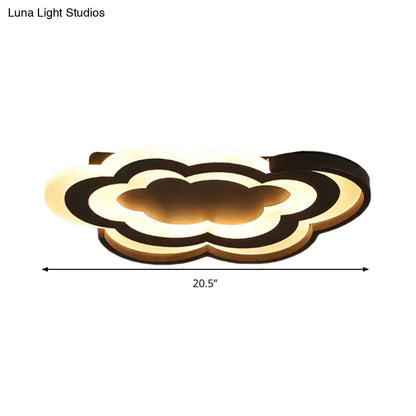 DecorBites™ Cloud Kindergarten LED Flushmount Light with Eye-Caring Acrylic Cover