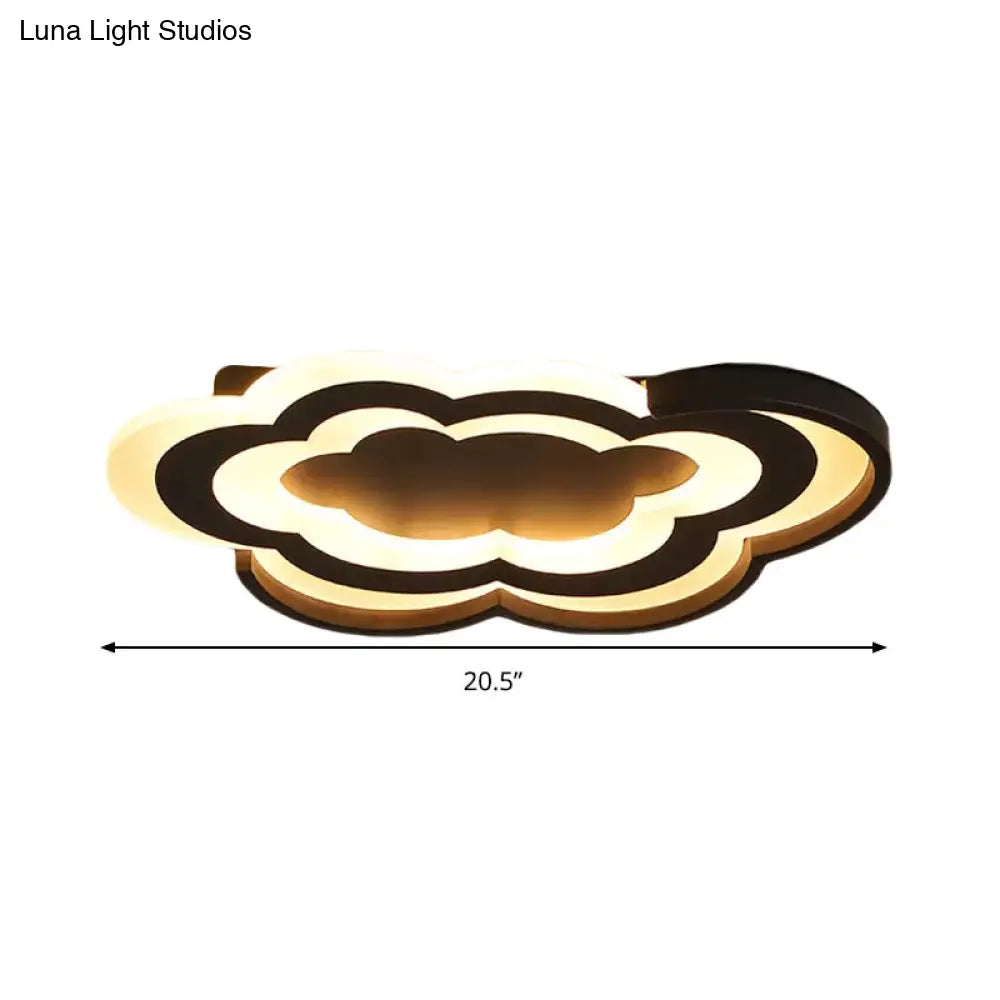 DecorBites™ Cloud Kindergarten LED Flushmount Light with Eye-Caring Acrylic Cover