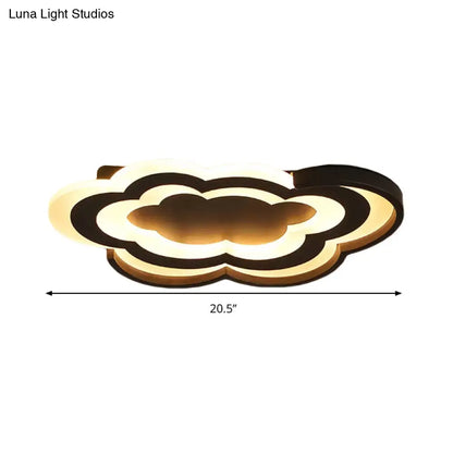 DecorBites™ Cloud Kindergarten LED Flushmount Light with Eye-Caring Acrylic Cover