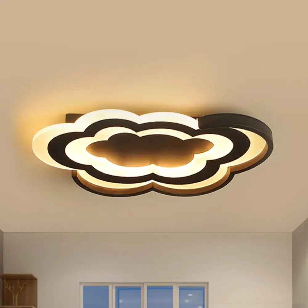 DecorBites™ Cloud Kindergarten LED Flushmount Light with Eye-Caring Acrylic Cover
