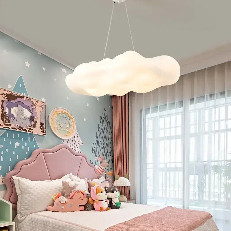 A white soft cloud led ceiling chandelier with smooth diffused glow for bedroom decorbites cloud led pendant light