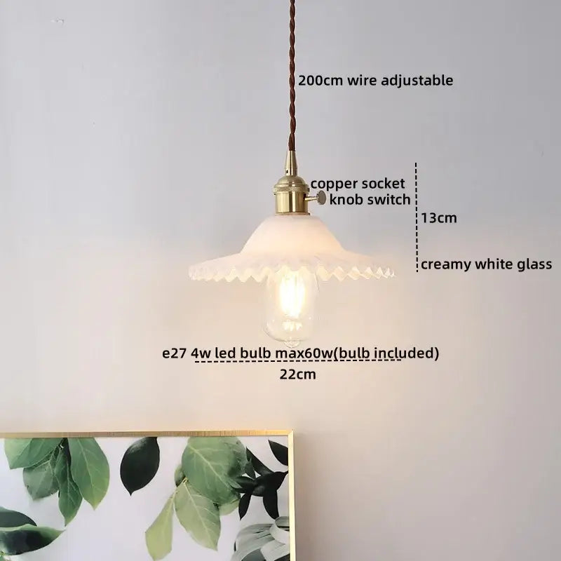 Creamy white cloud patterned brass ceramic led pendant light with copper socket and adjustable braided wire for dining room decorbites ceramic led pendant