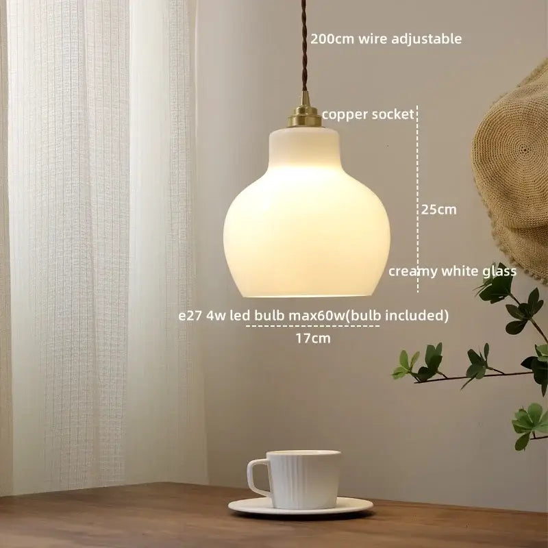 Creamy white cloud patterned brass ceramic led pendant light with copper socket and 200cm wire for dining room decorbites ceramic led