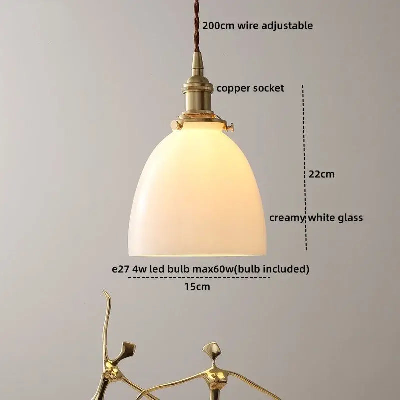 Cloud patterned brass ceramic led pendant light with creamy white glass shade and adjustable 200cm wire for dining room decorbites ceramic led