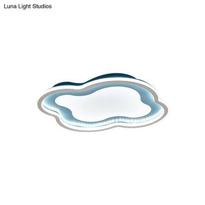 DecorBites™ DecorBites™ Cloud-shape LED Ceiling Light Fixture for Nursery Room - Modern Metallic Design, White/Blue, Warm/White Light
