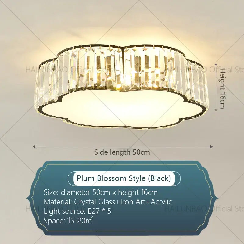 Cloud shaped gold crystal zen ceiling light with black frame crystal glass accents and acrylic diffuser for living room decorbites crystal zen ceiling