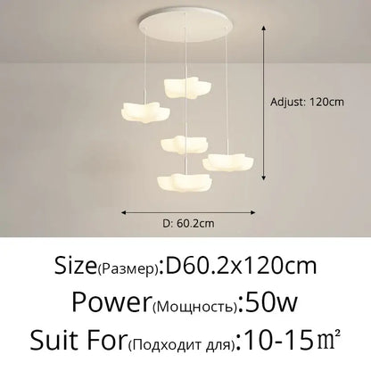 Cloud white modern pendant light with minimalist design for floating kitchen island by decorbites cloud white chandelier