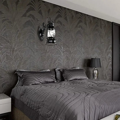 Aplique de pared estilo costero con pantalla de farol - Aplique de cristal transparente en negro/latón antiguo/cobre envejecido con sirena