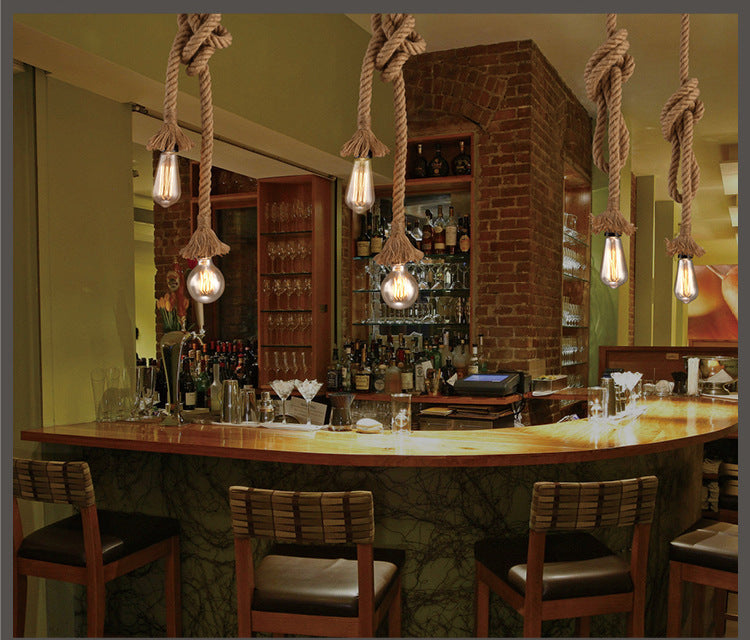 Hemp Rope Pendant Lamp