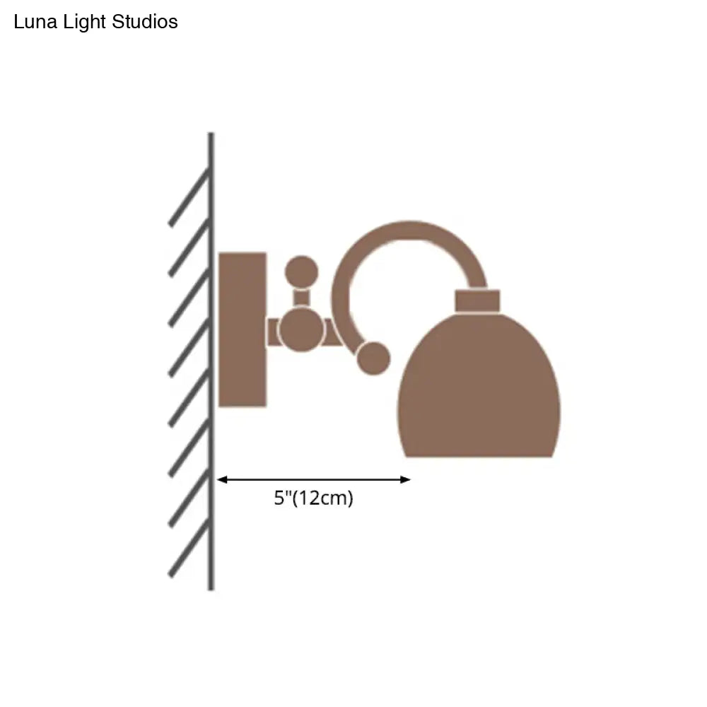 Colonial Style Vanity Lights with Metal Arms for Bathroom Mirrors