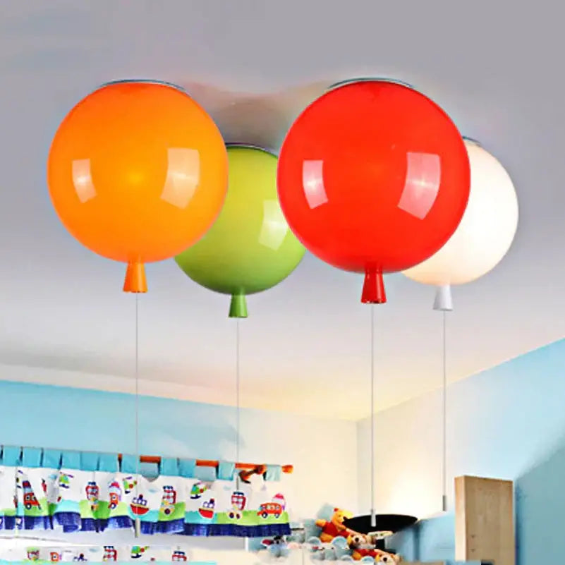 Vibrant gloss colorful balloon ceiling light in orange green red and white ideal for bedroom and dining room decorbites colorful balloon