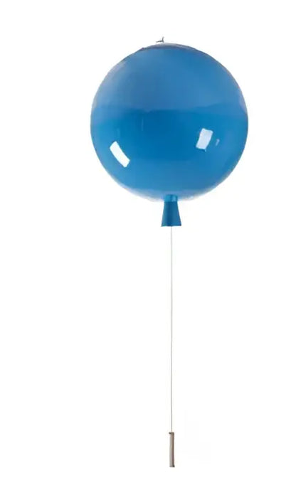 Blue balloon led wall lamp with glossy finish and metallic stem from decorbites colorful balloon set for kids bedroom decor
