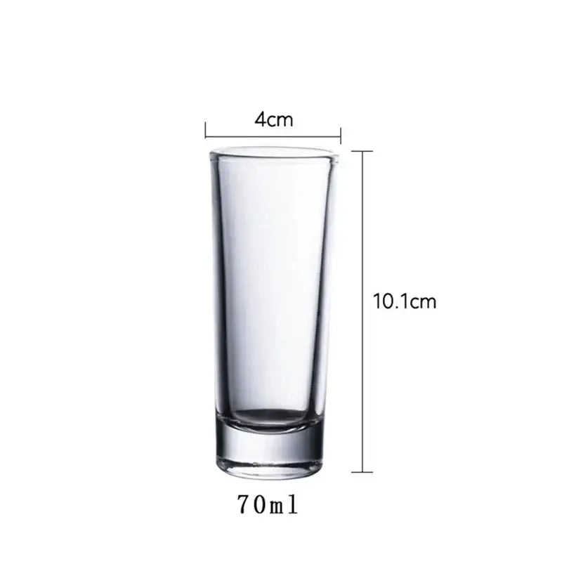Clear glass bullet cocktail glass from decorbites 6-piece colorful cocktail glass set holding 70ml liquid