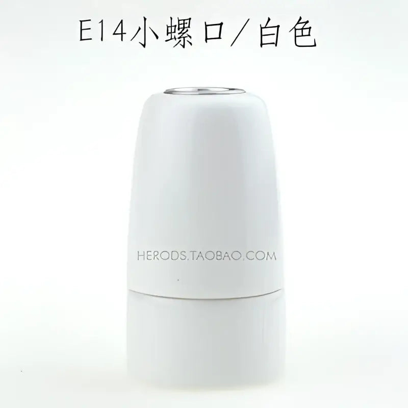 White e14 socket bulb holder with smooth glossy ceramic base for bedroom and living room decorbites ceramic e14